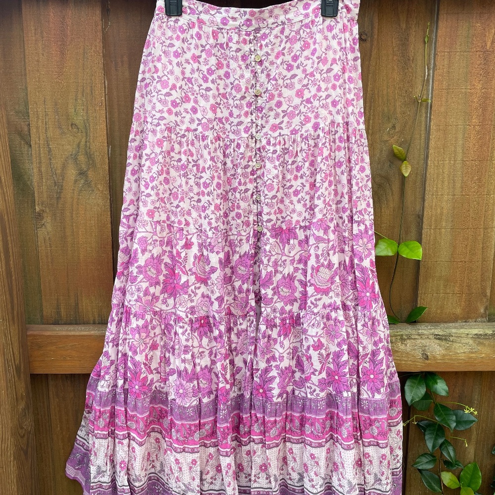 SOLD.  Spell and the Gypsy Mossy Button through Maxi skirt